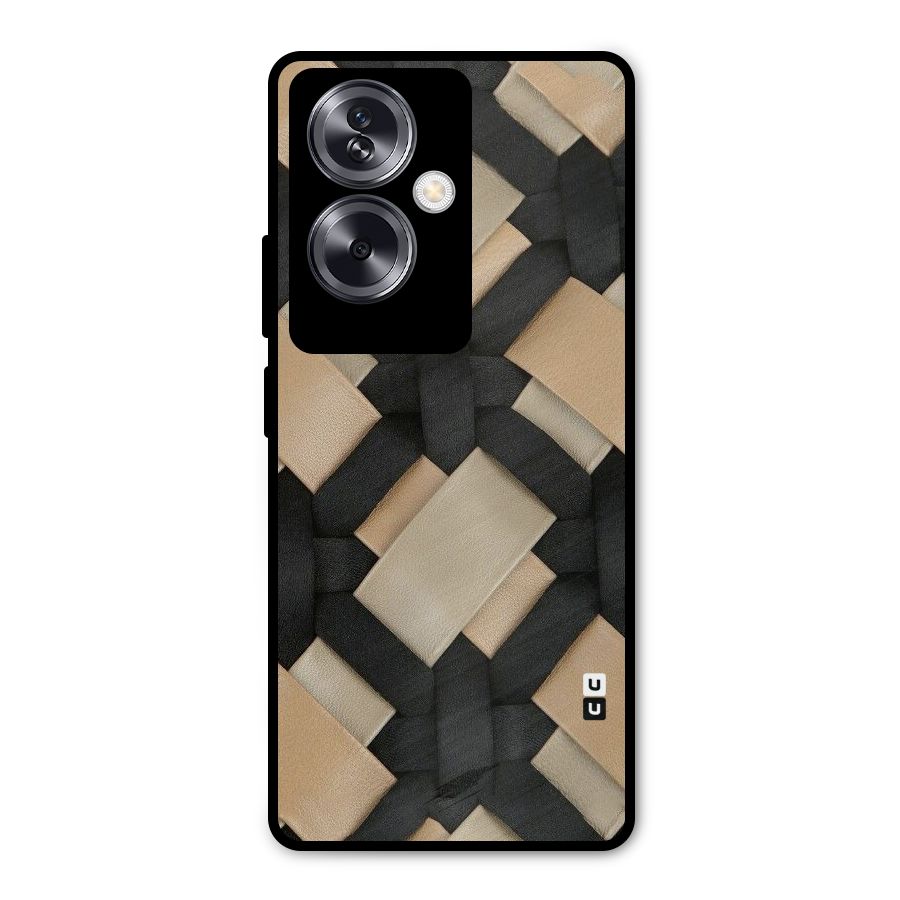 Shade Thread Metal Back Case for Oppo A79 5G