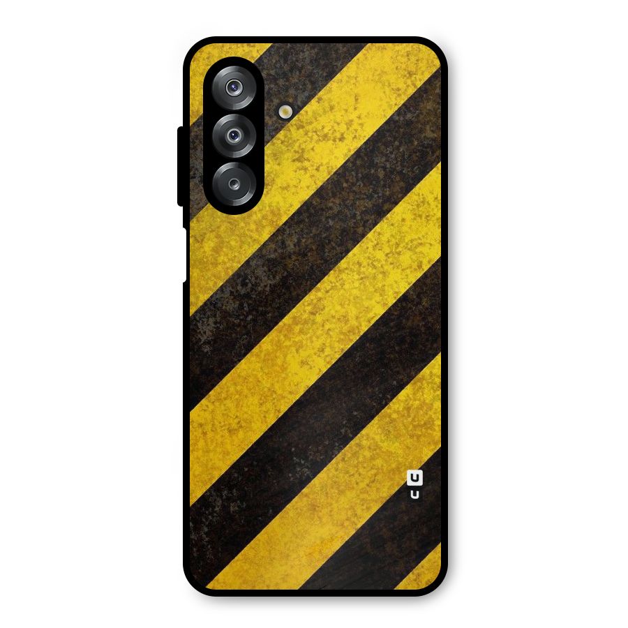 Shaded Yellow Stripes Metal Back Case for Galaxy A26