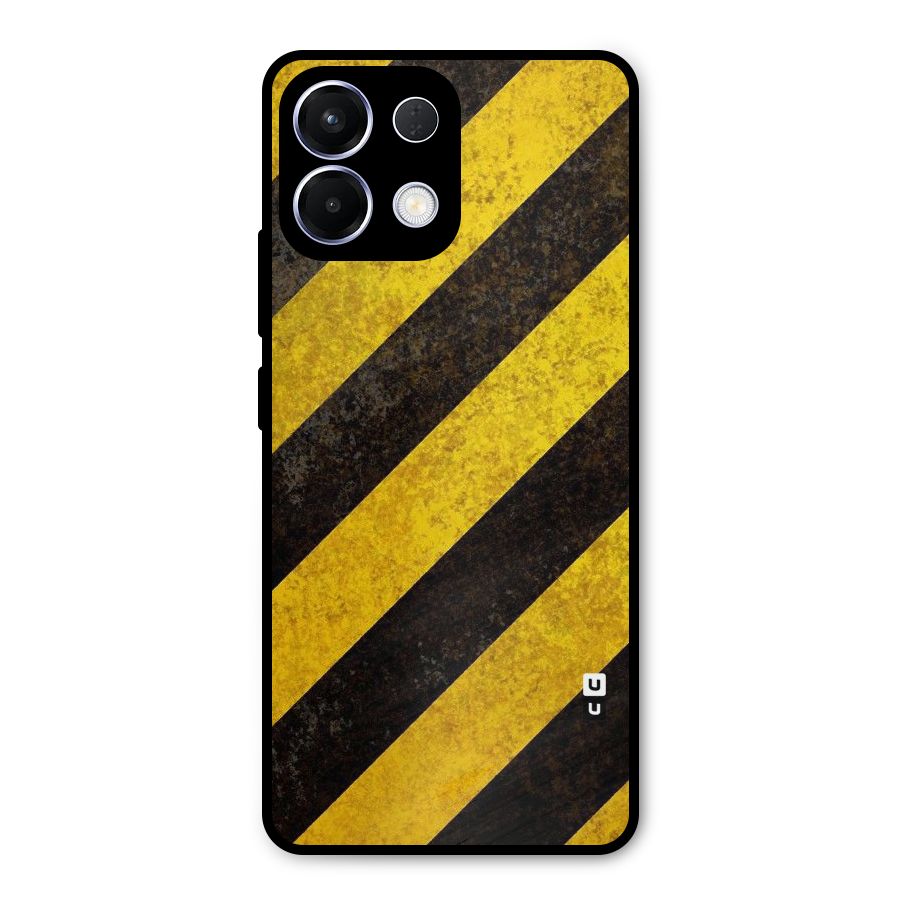 Shaded Yellow Stripes Metal Back Case for Oppo K13