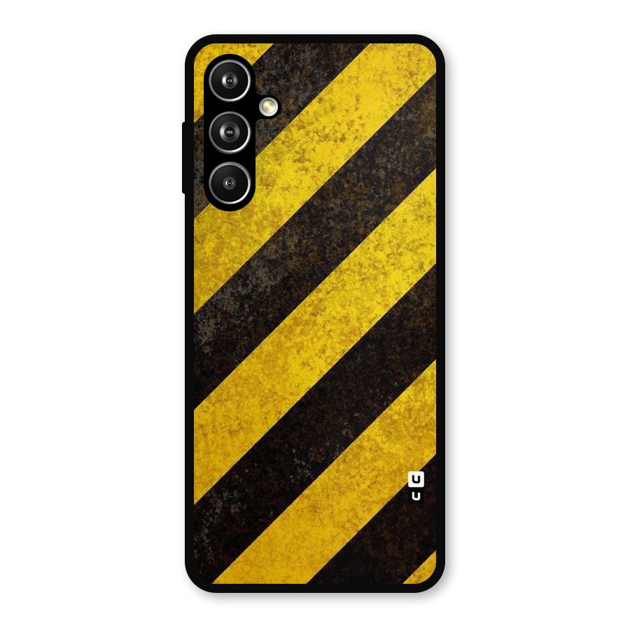 Shaded Yellow Stripes Metal Back Case for Samsung Galaxy M54