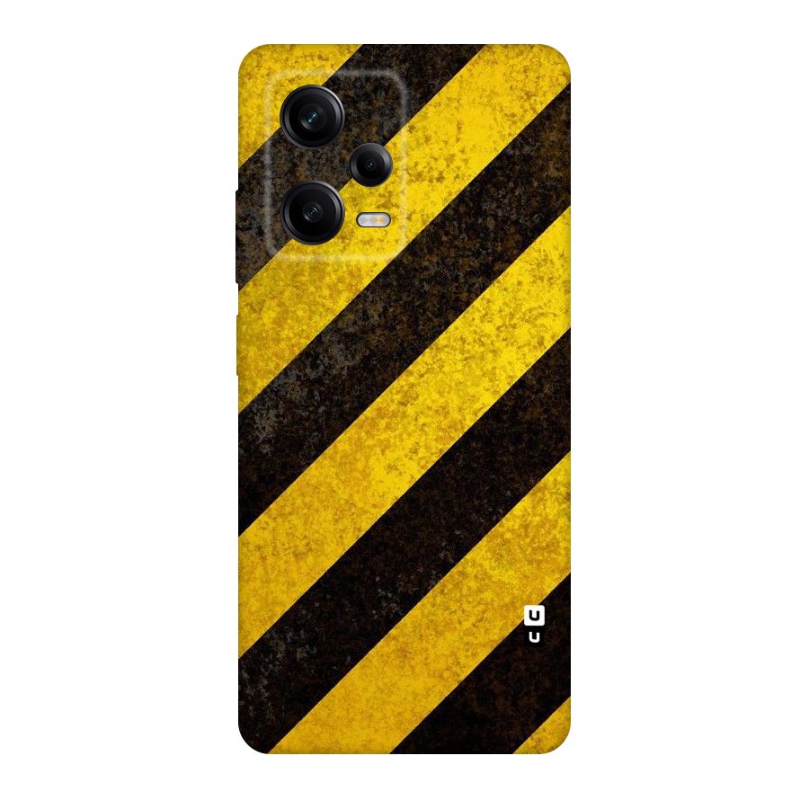 Shaded Yellow Stripes Original Polycarbonate Back Case for Redmi Note 12 Pro