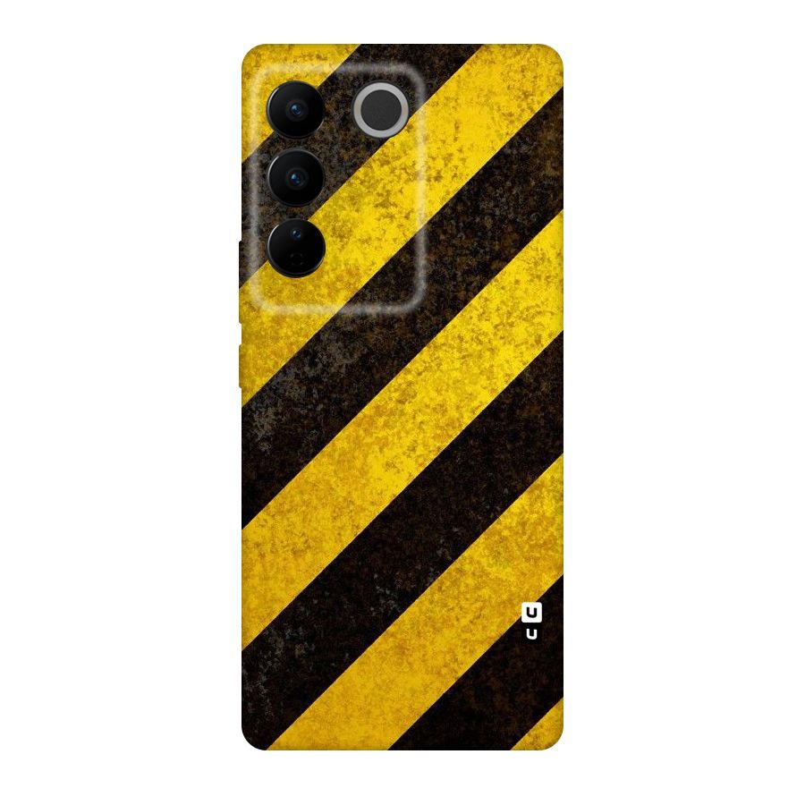 Shaded Yellow Stripes Original Polycarbonate Back Case for Vivo V27