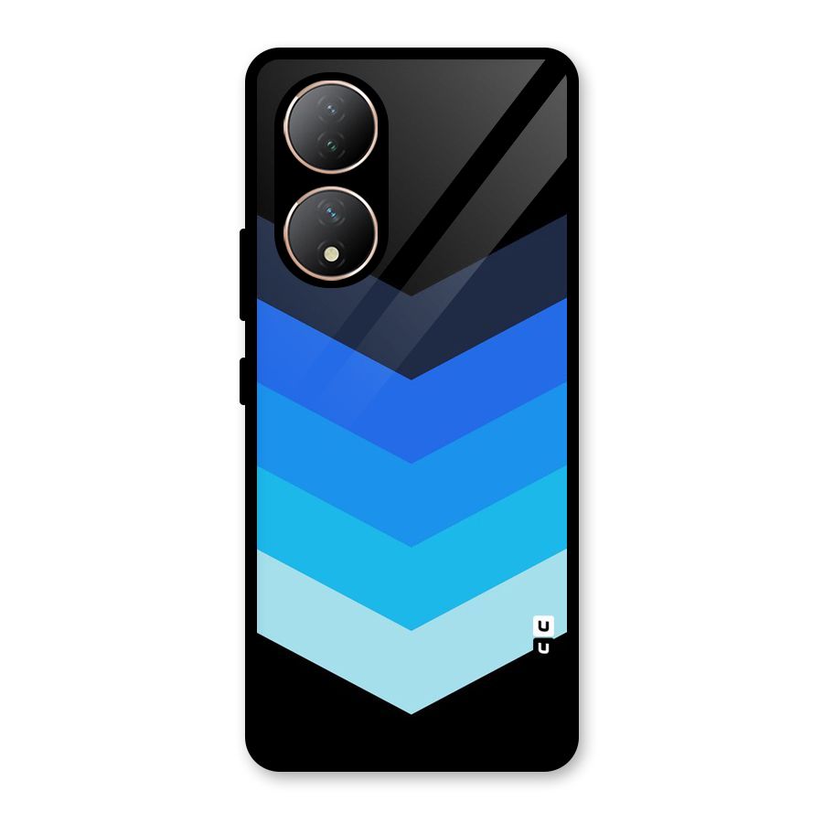 Shades Colors Glass Back Case for Vivo Y100A