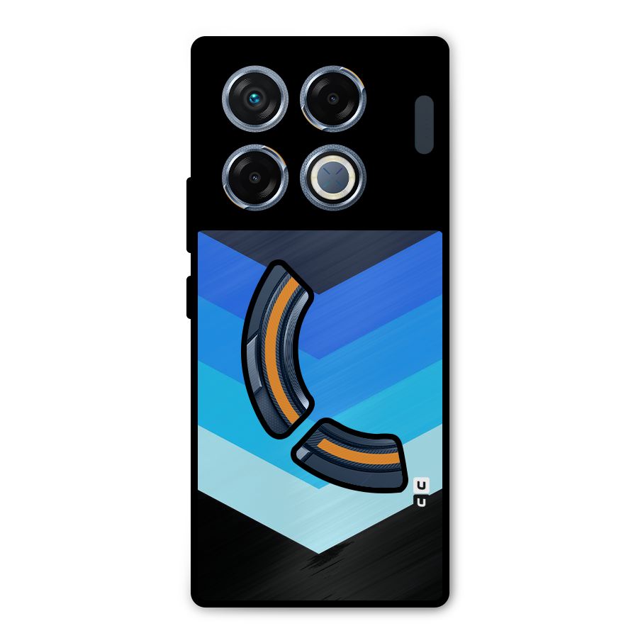 Shades Colors Metal Back Case for Infinix GT 20 Pro