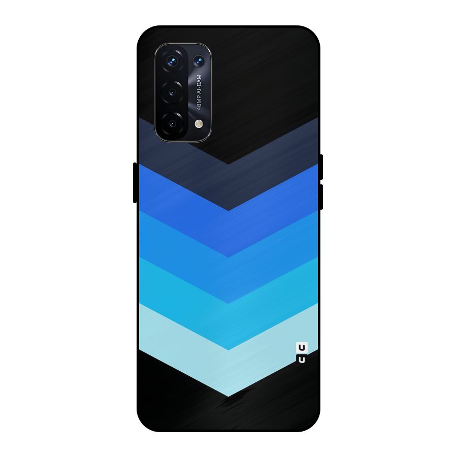 Shades Colors Metal Back Case for Oppo A74 5G