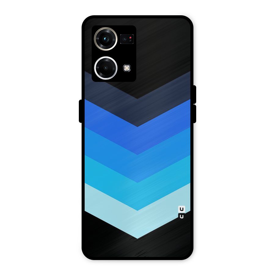 Shades Colors Metal Back Case for Oppo F21 Pro 4G
