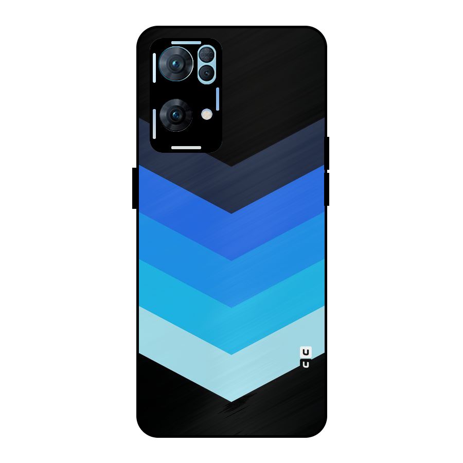 Shades Colors Metal Back Case for Oppo Reno7 Pro 5G