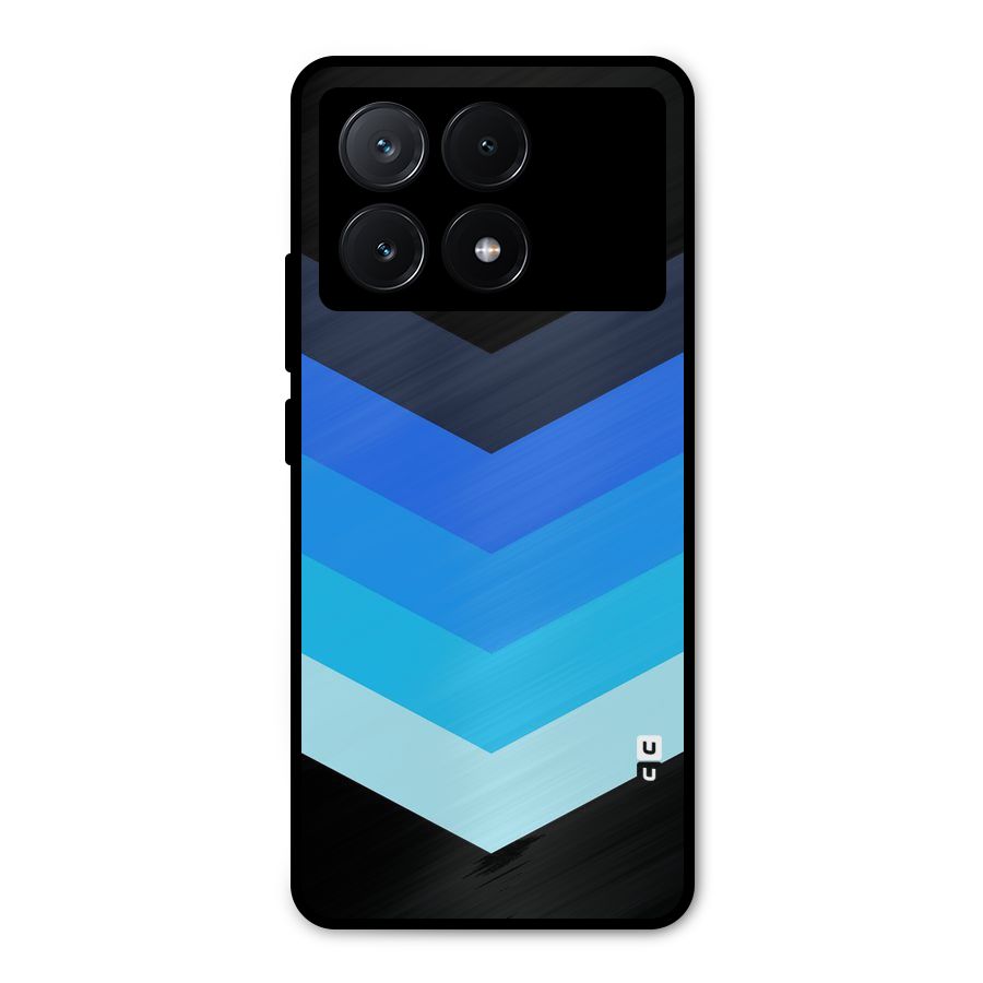 Shades Colors Metal Back Case for Poco X6 Pro