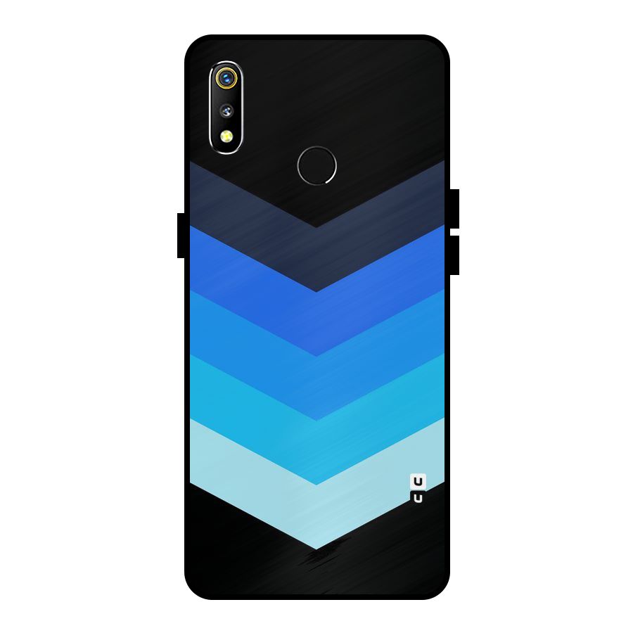Shades Colors Metal Back Case for Realme 3