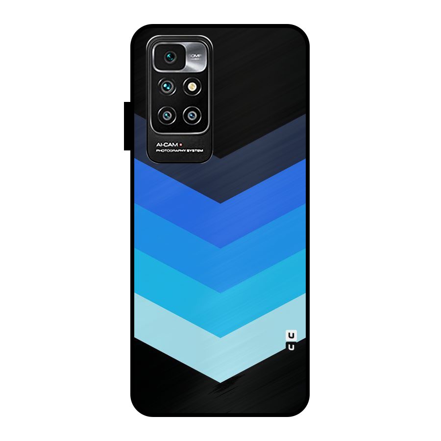 Shades Colors Metal Back Case for Redmi 10 Prime