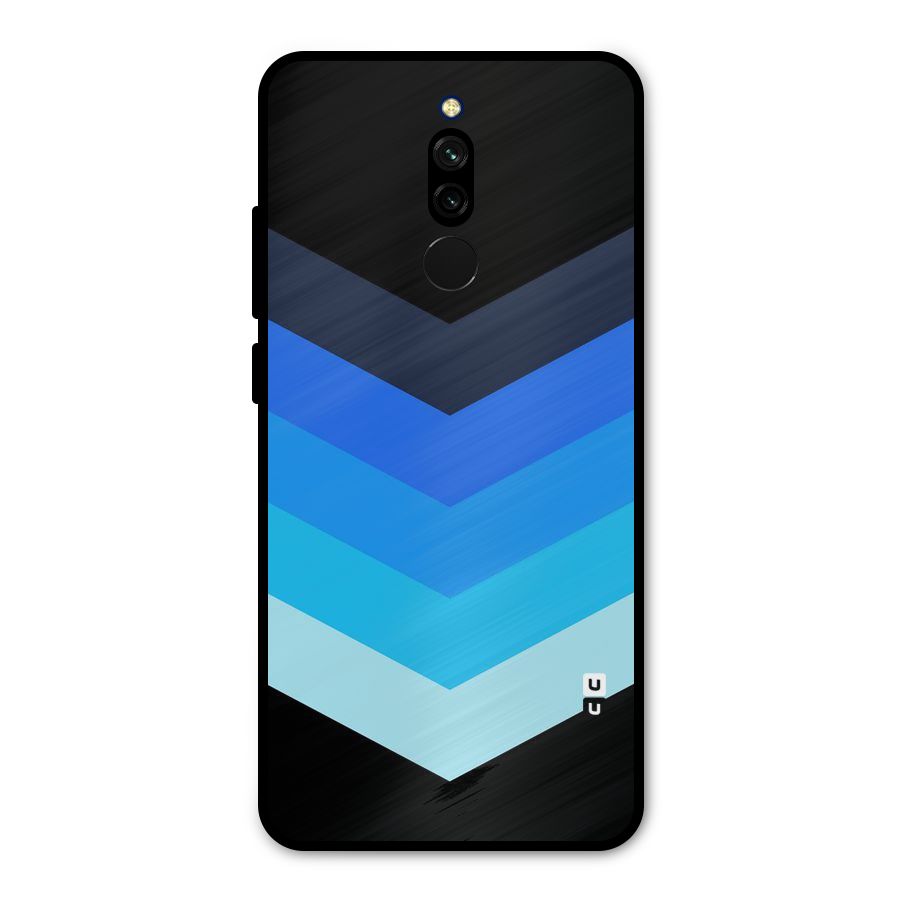 Shades Colors Metal Back Case for Redmi 8
