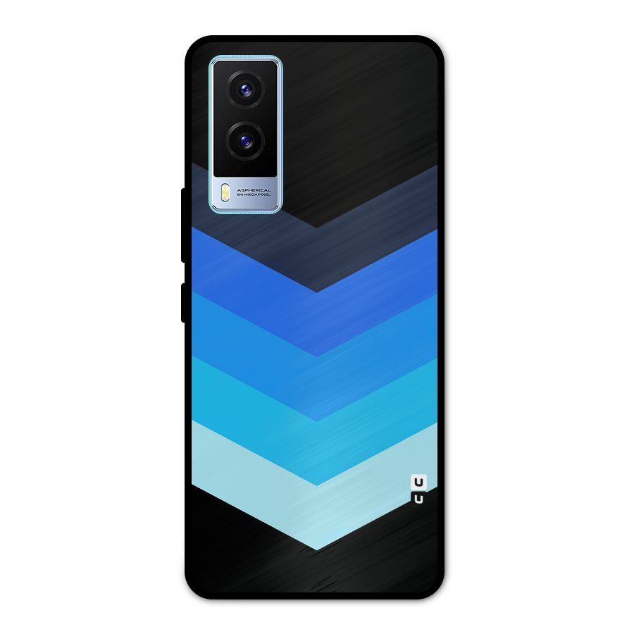Shades Colors Metal Back Case for Vivo V21e 5G