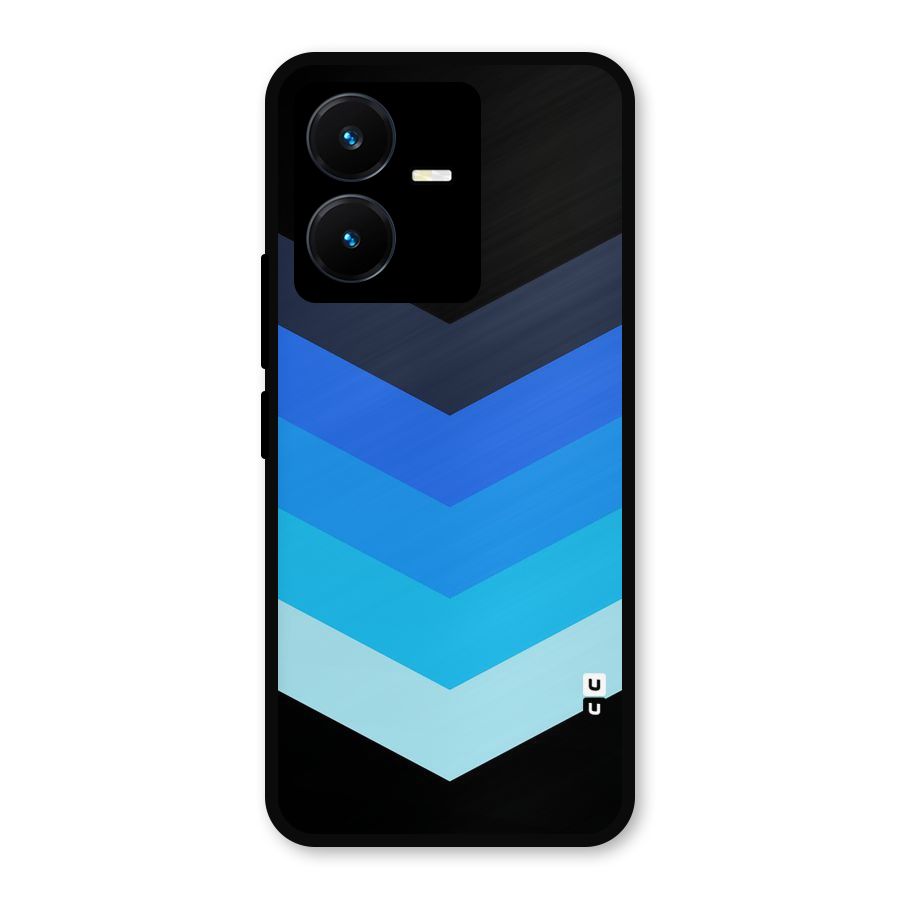 Shades Colors Metal Back Case for Vivo Y22s
