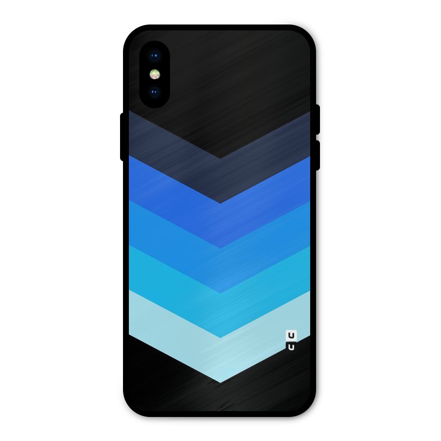 Shades Colors Metal Back Case for iPhone X