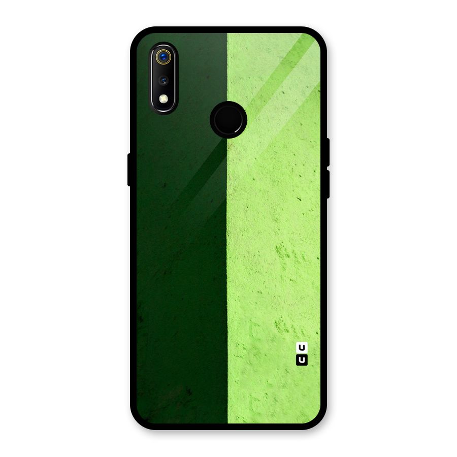 Shades Half Glass Back Case for Realme 3i
