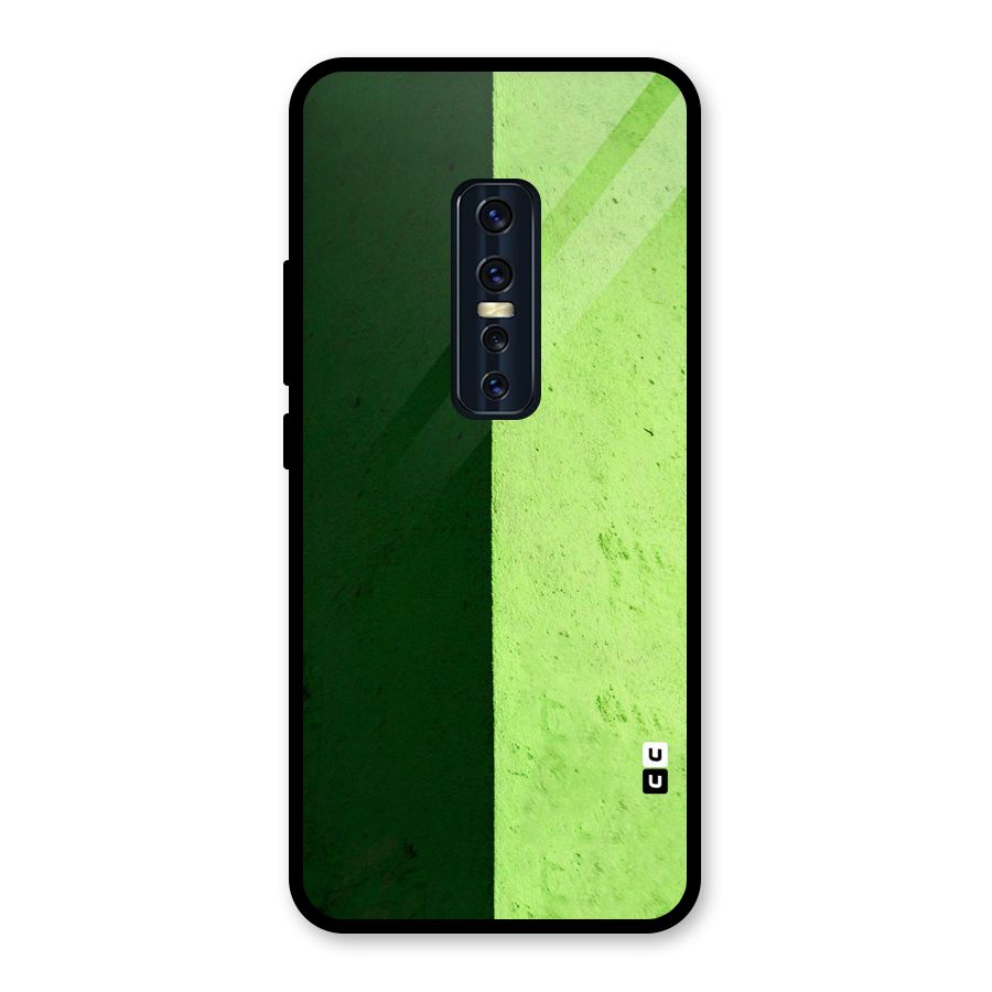 Shades Half Glass Back Case for Vivo V17 Pro