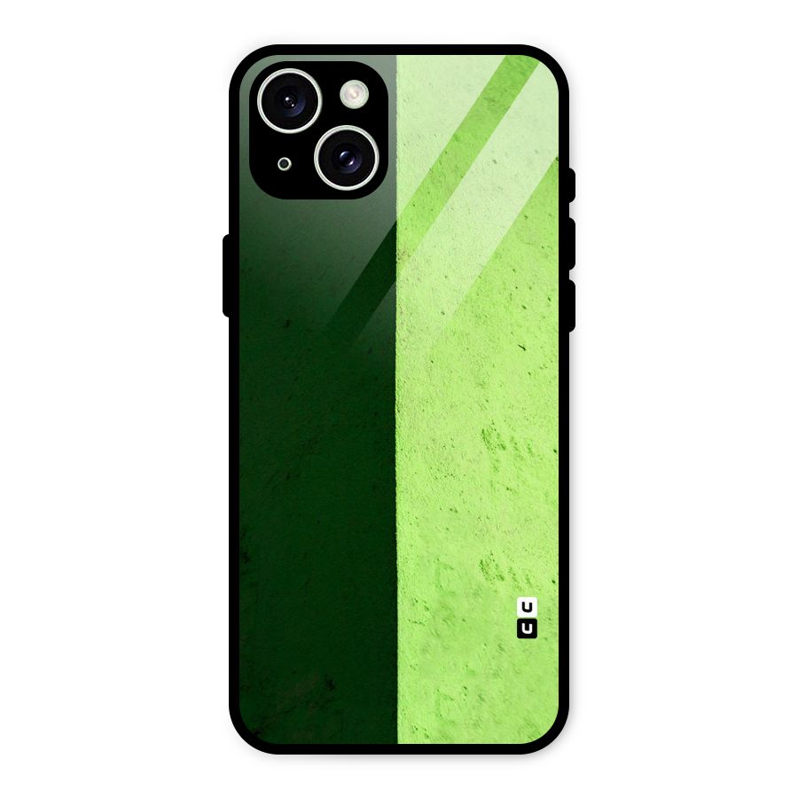Shades Half Glass Back Case for iPhone 15 Plus