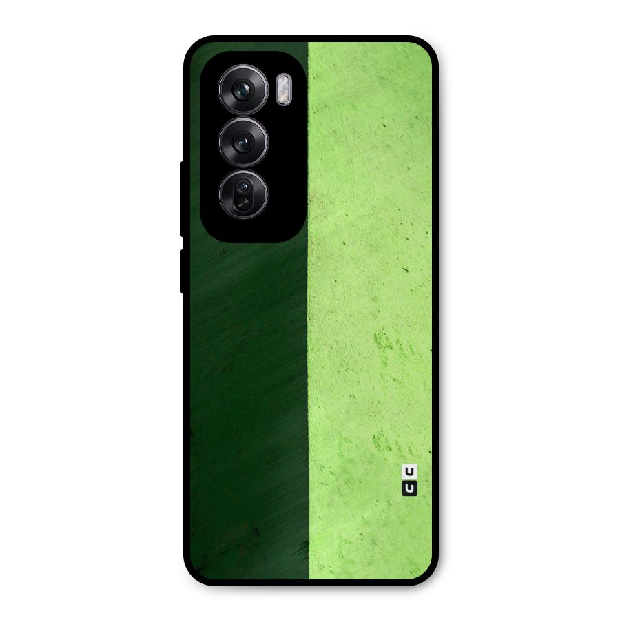 Shades Half Metal Back Case for Oppo Reno12 Pro