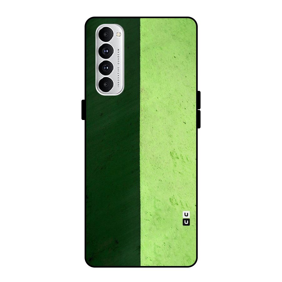 Shades Half Metal Back Case for Oppo Reno4 Pro