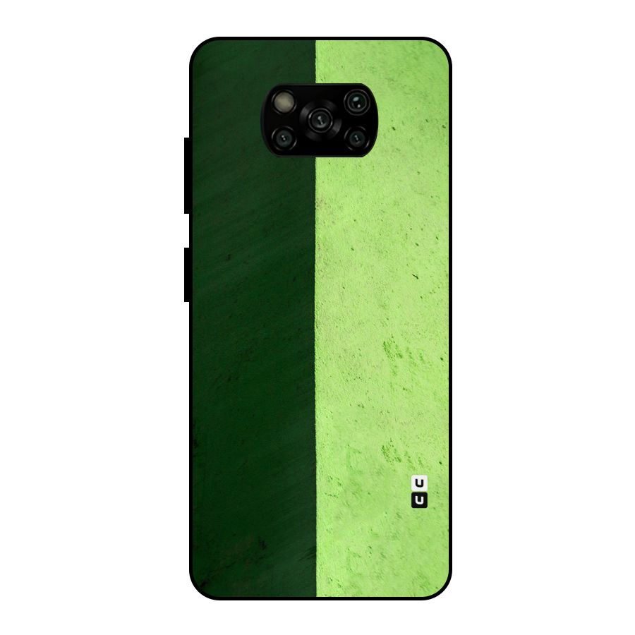 Shades Half Metal Back Case for Poco X3