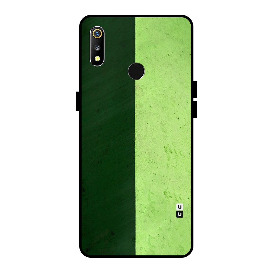 Shades Half Metal Back Case for Realme 3i