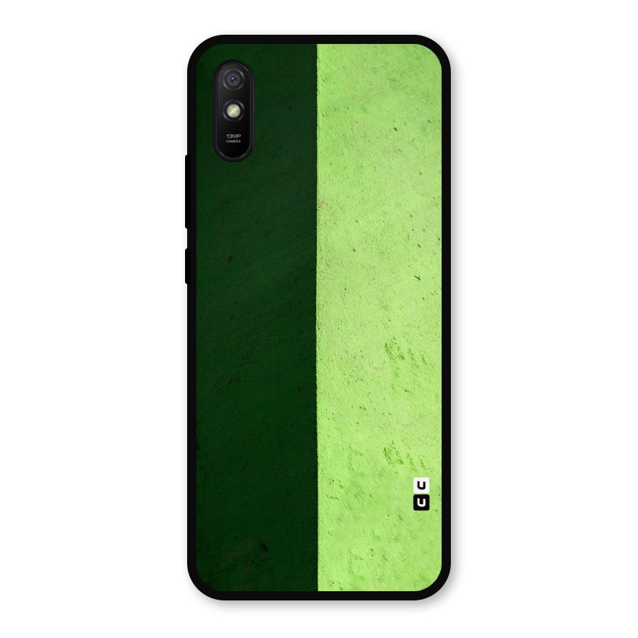 Shades Half Metal Back Case for Redmi 9a