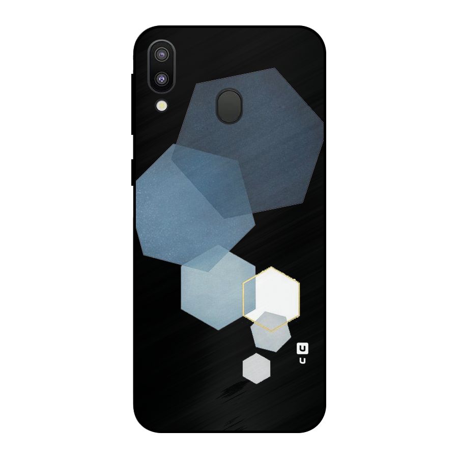 Shades Of Blue Shapes Metal Back Case for Galaxy M20