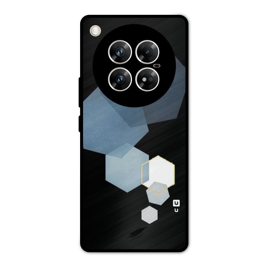 Shades Of Blue Shapes Metal Back Case for Infinix Zero 40 5G