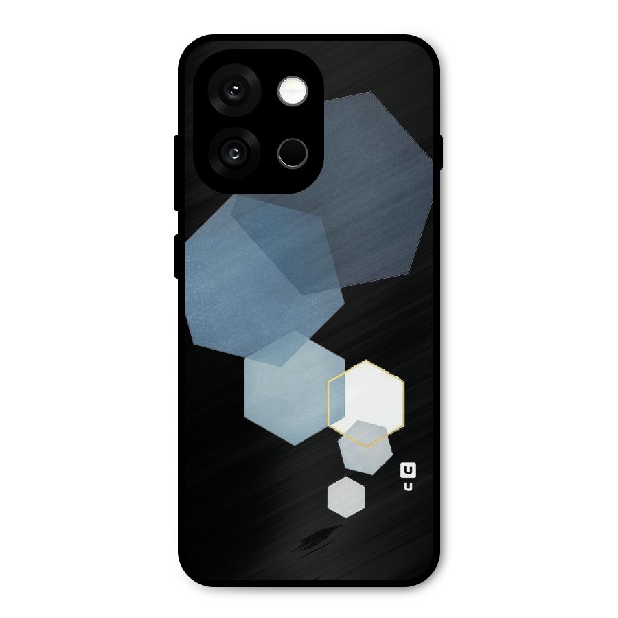 Shades Of Blue Shapes Metal Back Case for OnePlus 13s