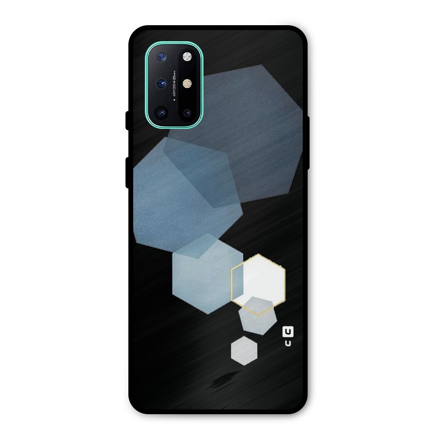 Shades Of Blue Shapes Metal Back Case for OnePlus 8T