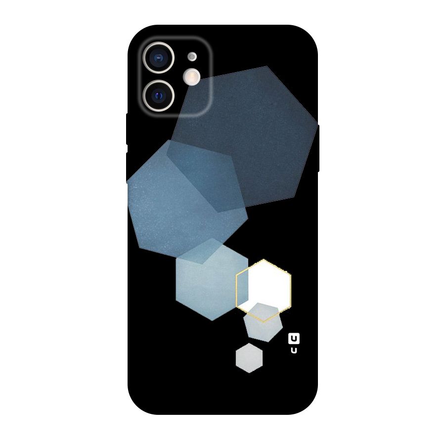 Shades Of Blue Shapes Original Polycarbonate Back Case for iPhone 12