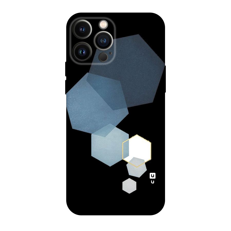 Shades Of Blue Shapes Original Polycarbonate Back Case for iPhone 13 Pro Max