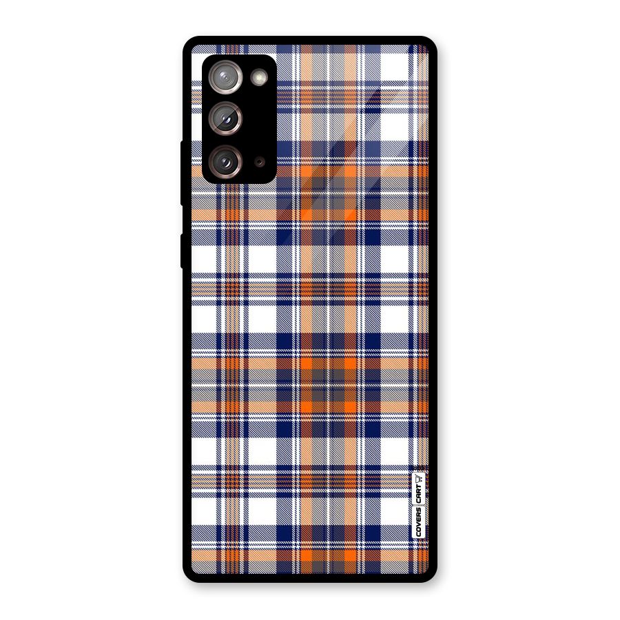 Shades Of Check Glass Back Case for Galaxy Note 20