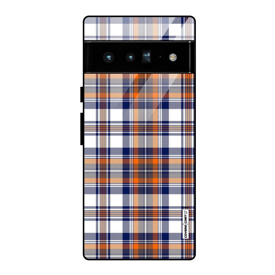 Shades Of Check Glass Back Case for Google Pixel 6 Pro