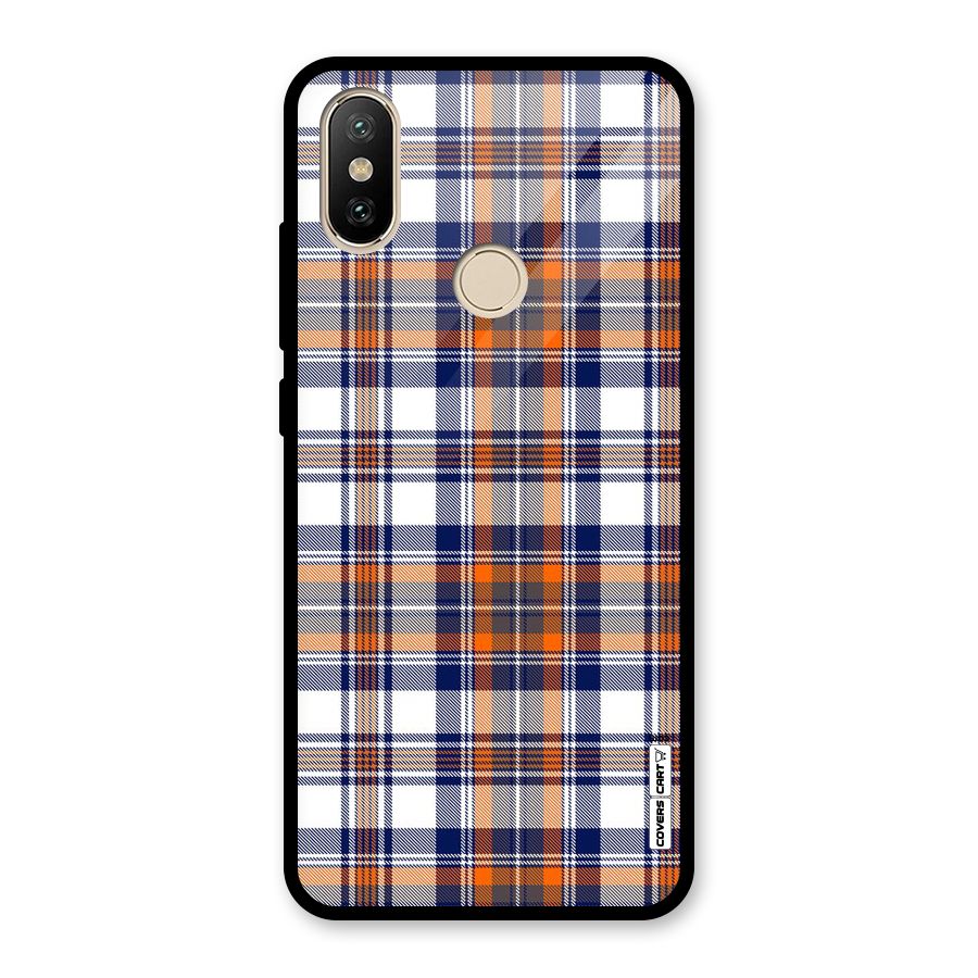 Shades Of Check Glass Back Case for Redmi A2