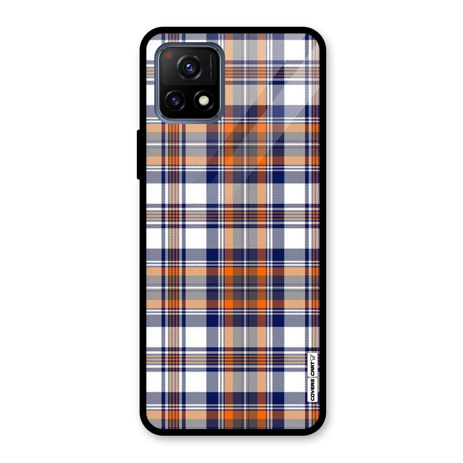 Shades Of Check Glass Back Case for Vivo Y72 5G