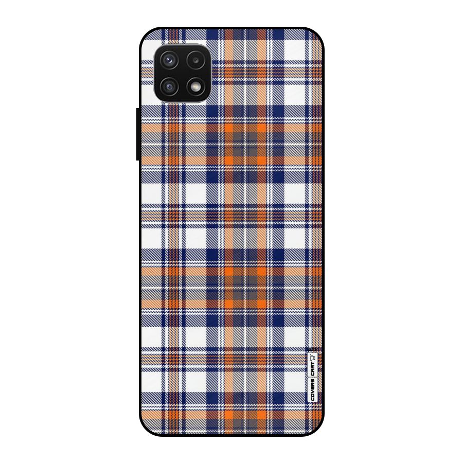 Shades Of Check Metal Back Case for Galaxy A22 5G