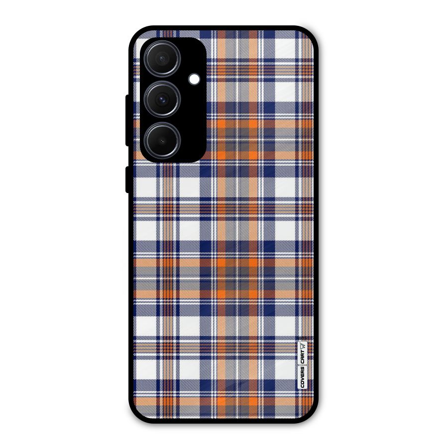 Shades Of Check Metal Back Case for Galaxy A35
