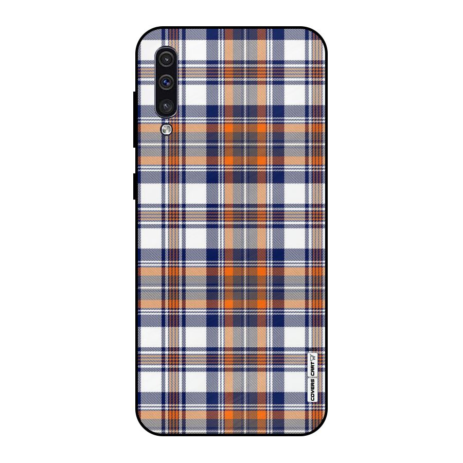 Shades Of Check Metal Back Case for Galaxy A50s