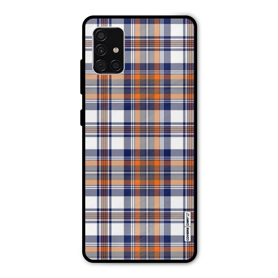 Shades Of Check Metal Back Case for Galaxy A51