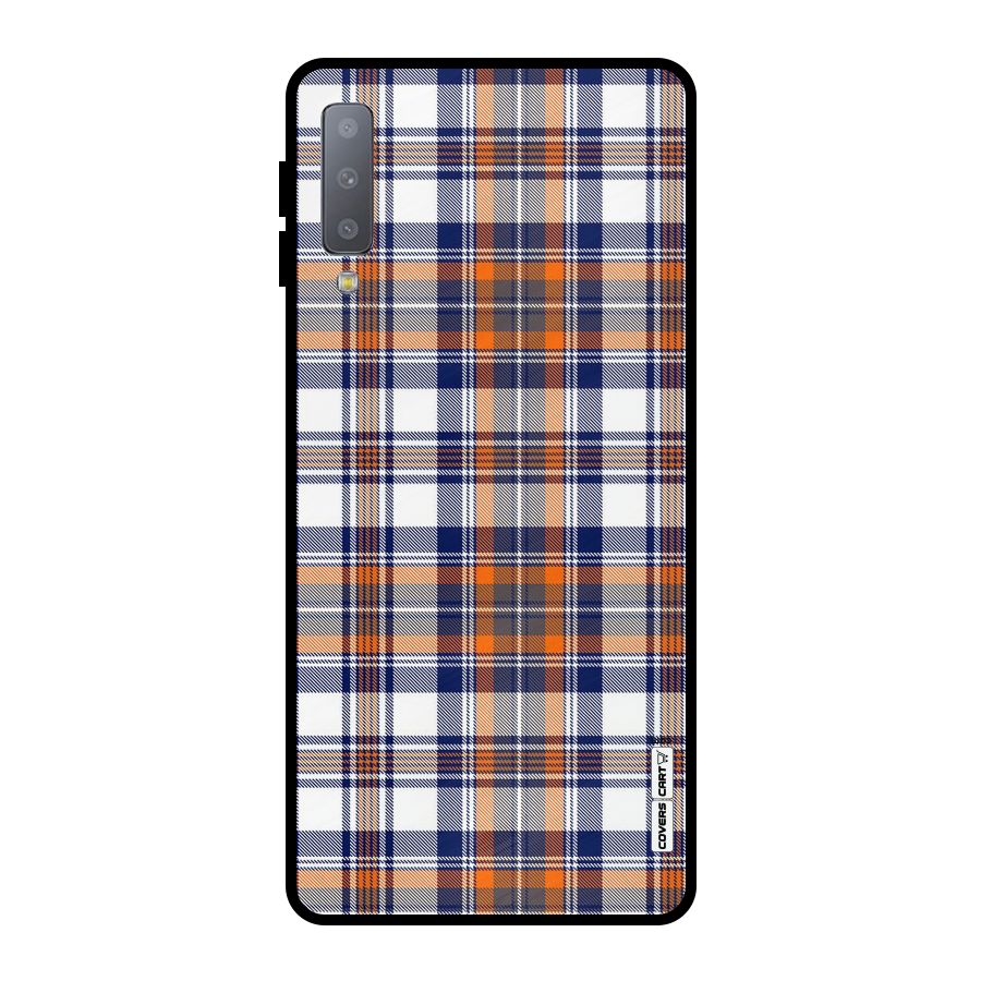 Shades Of Check Metal Back Case for Galaxy A7 (2018)