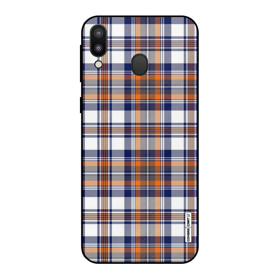Shades Of Check Metal Back Case for Galaxy M20