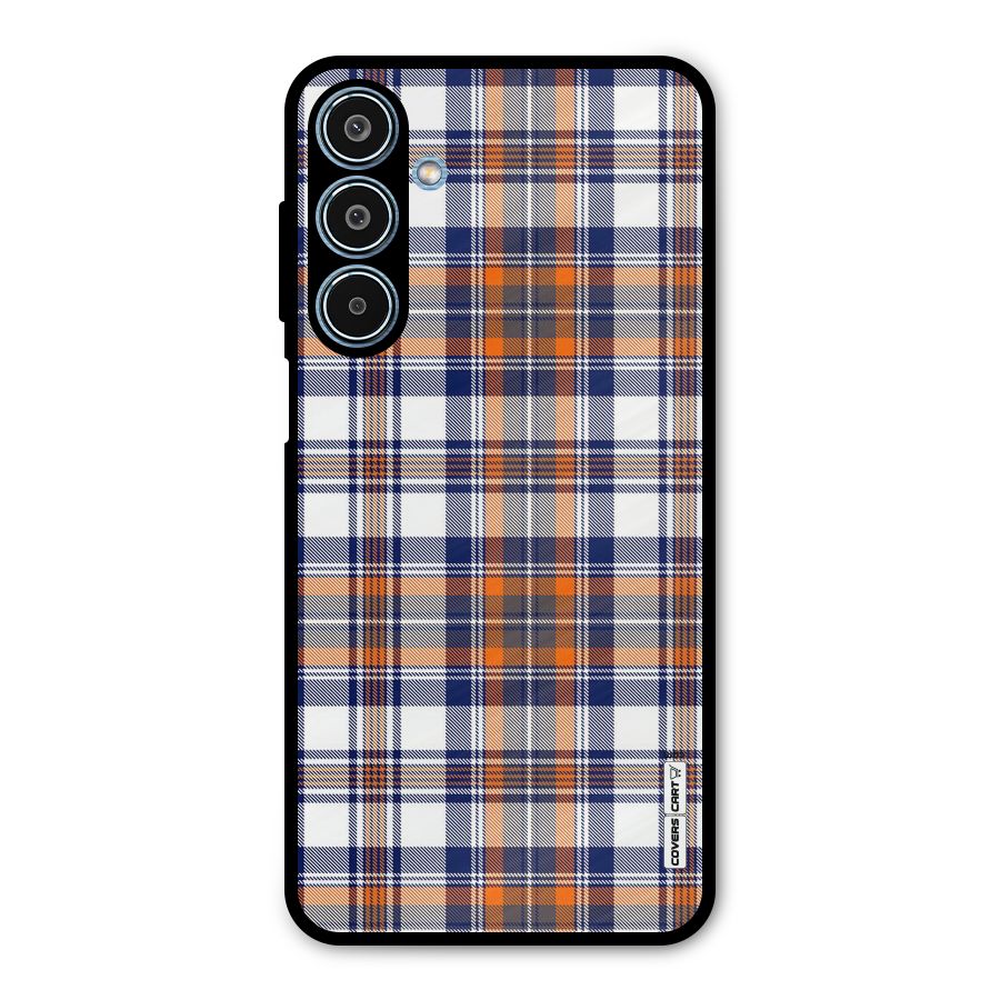 Shades Of Check Metal Back Case for Galaxy M35