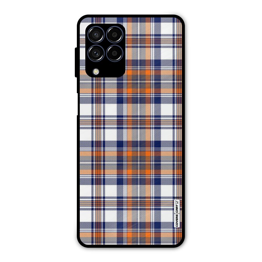 Shades Of Check Metal Back Case for Galaxy M53 5G