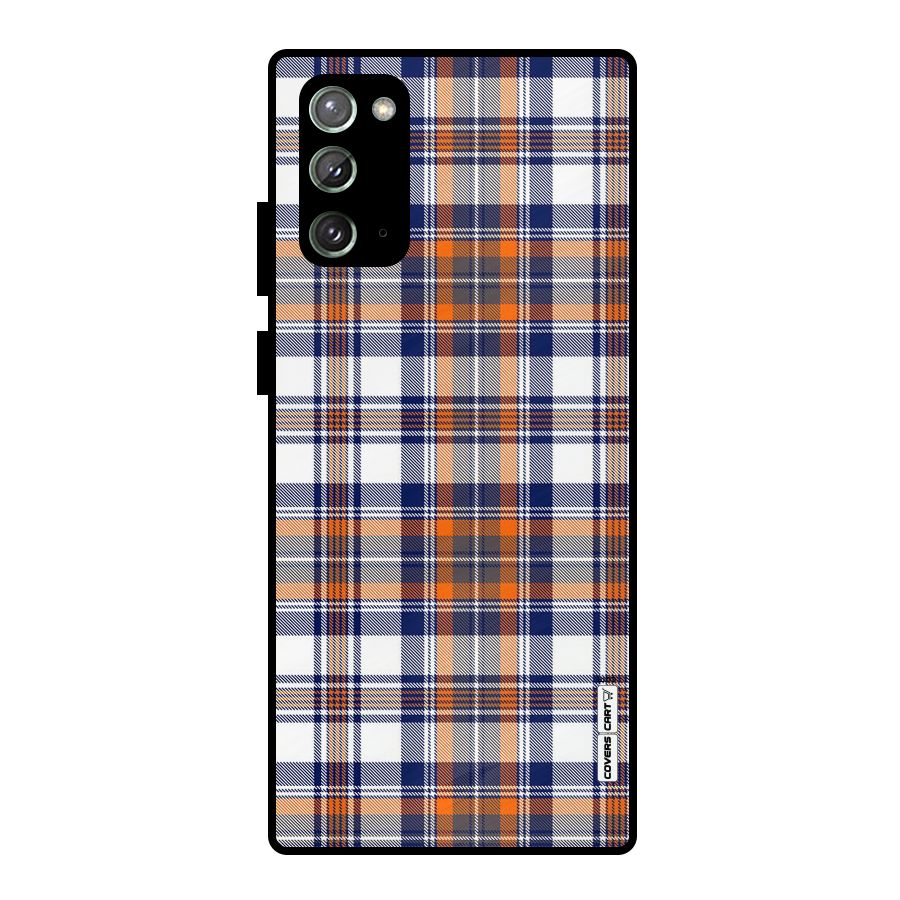Shades Of Check Metal Back Case for Galaxy Note 20