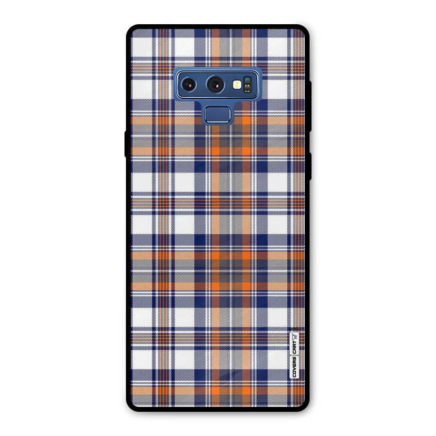 Shades Of Check Metal Back Case for Galaxy Note 9