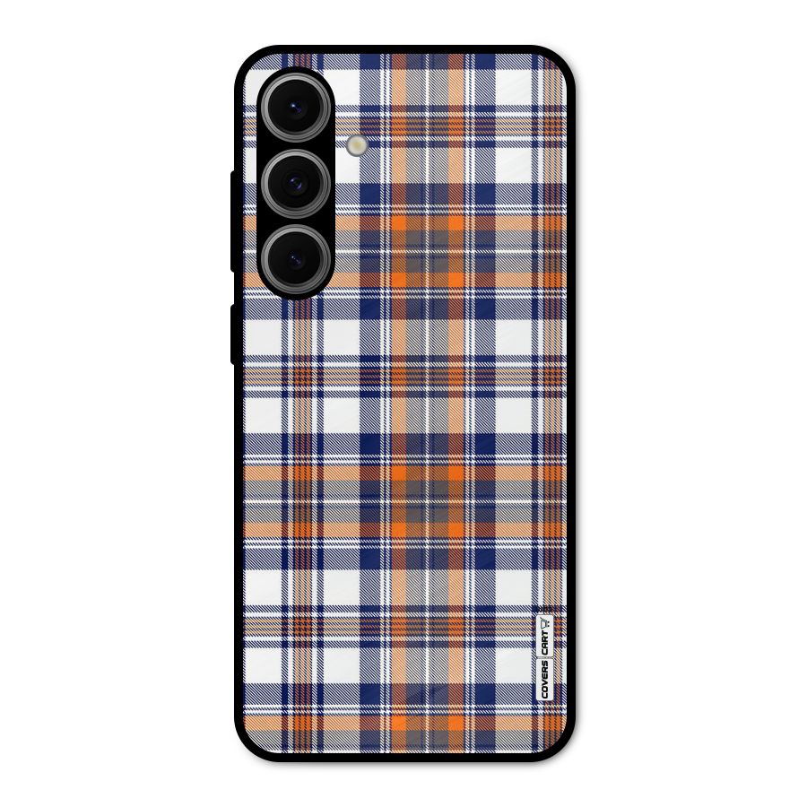 Shades Of Check Metal Back Case for Galaxy S24 FE