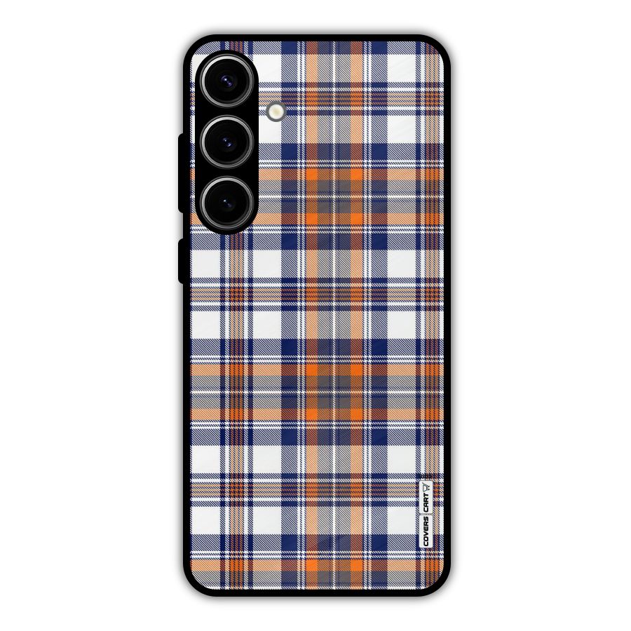 Shades Of Check Metal Back Case for Galaxy S24 Plus