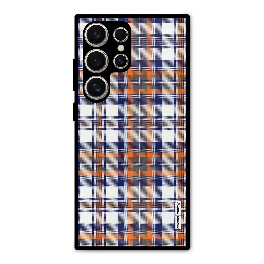 Shades Of Check Metal Back Case for Galaxy S24 Ultra