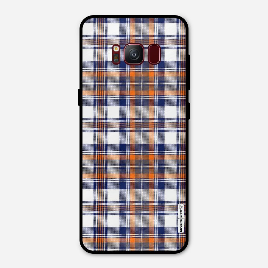Shades Of Check Metal Back Case for Galaxy S8